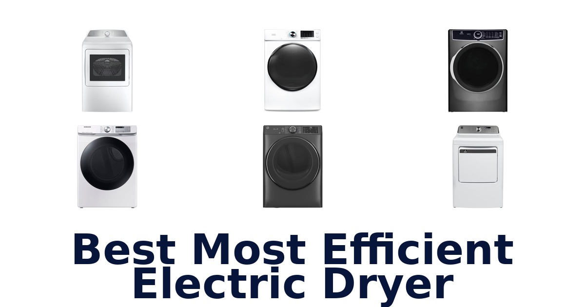 best most efficient electric dryer