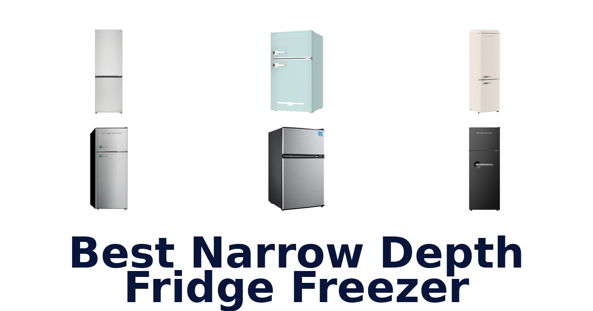best narrow depth fridge freezer