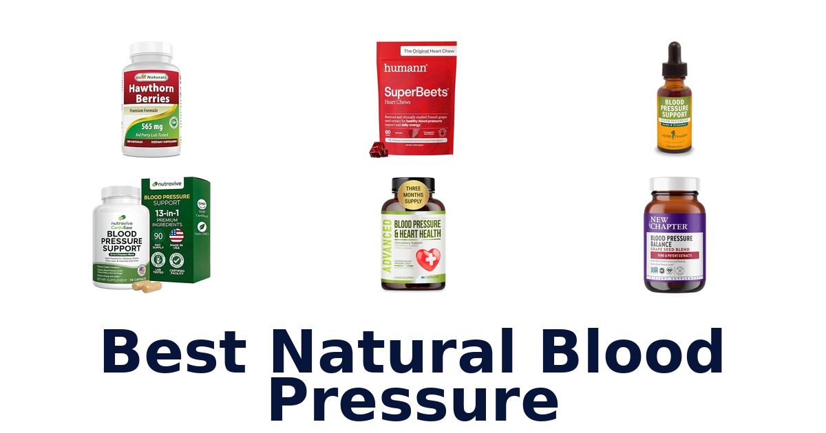best natural blood pressure