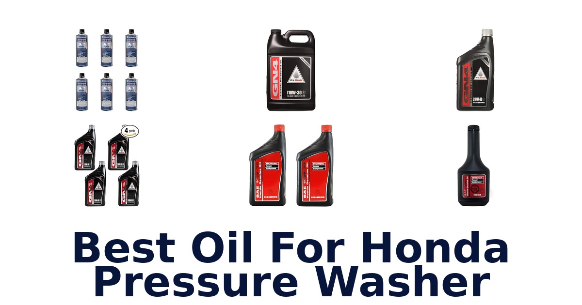 best oil for honda pressure washer