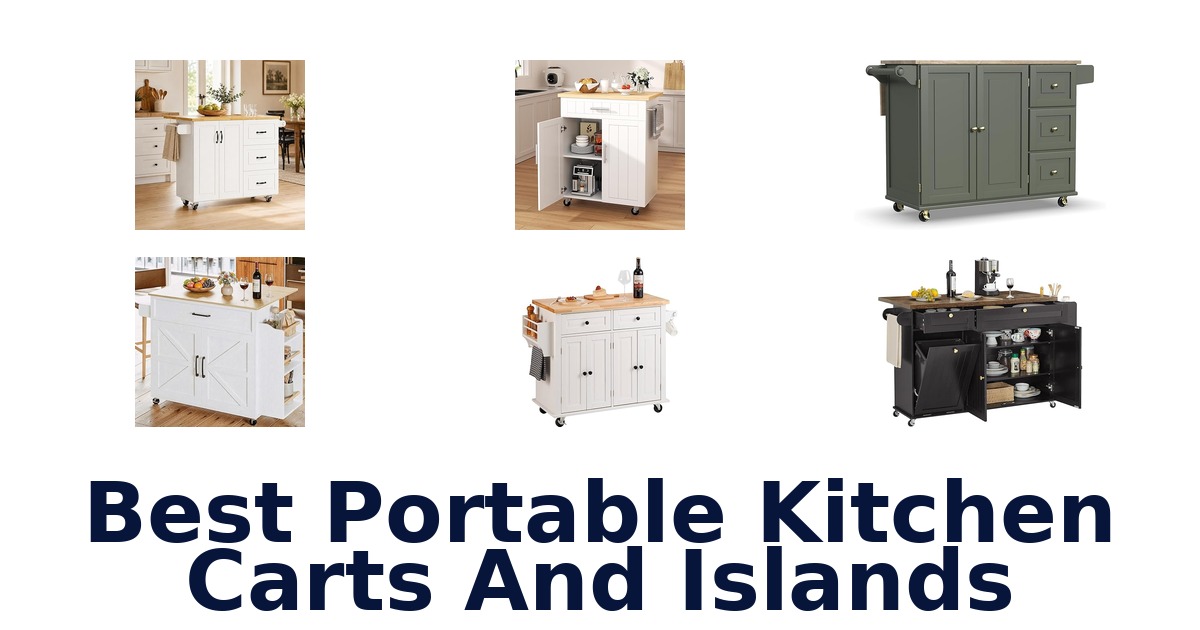 Best Portable Kitchen Carts & Islands: Top 10 Picks