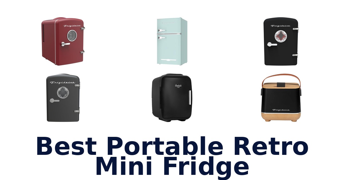 best portable retro mini fridge