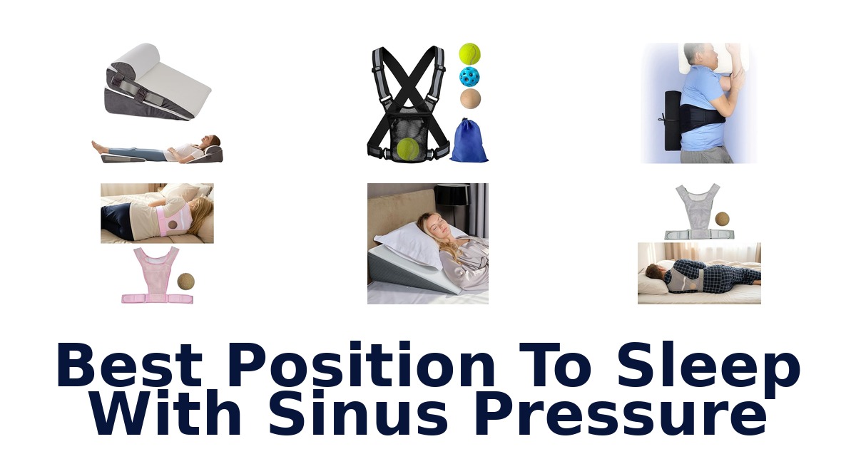 best position to sleep with sinus pressure
