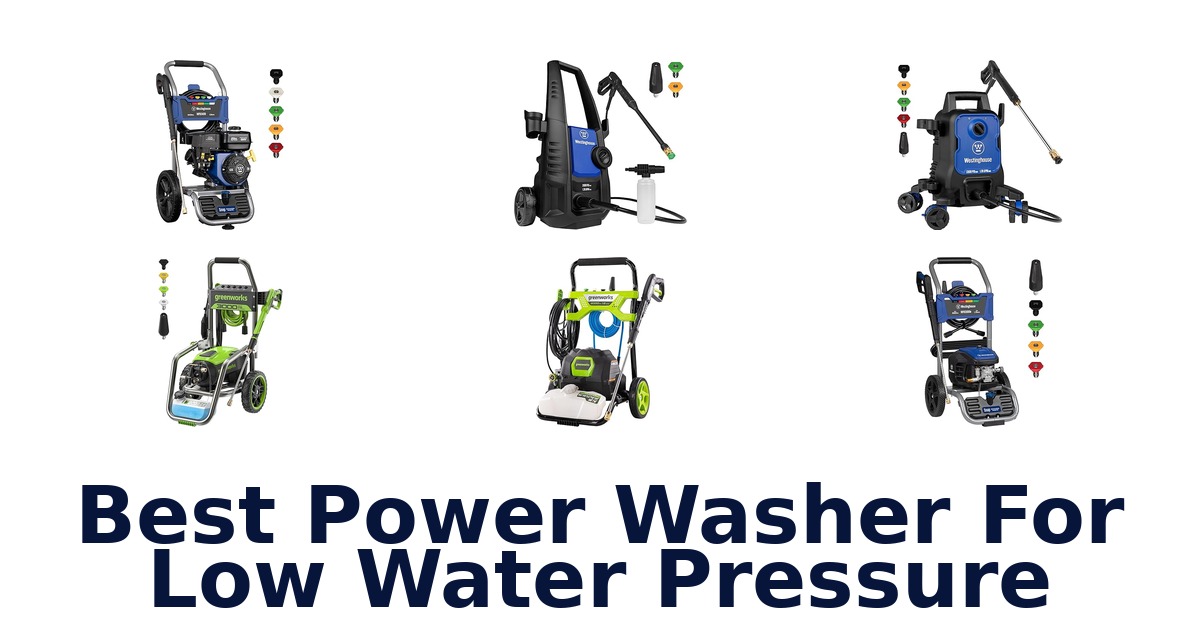 best power washer for low water pressure