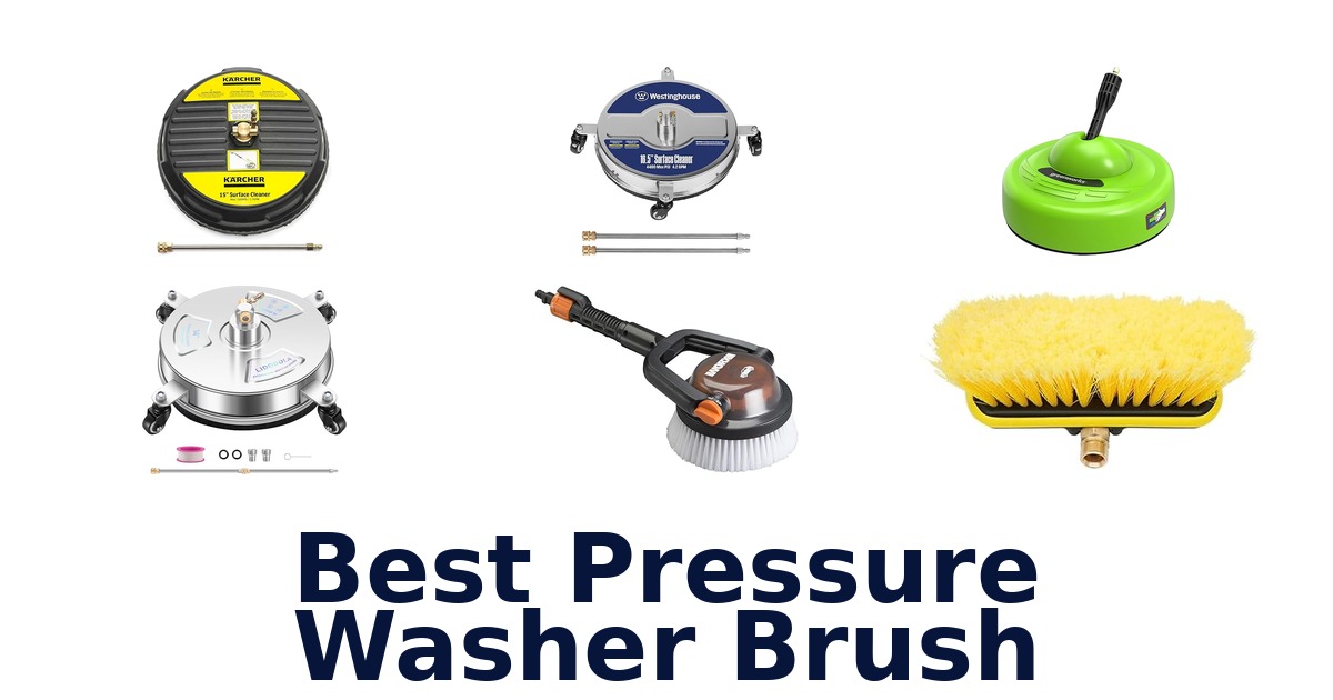 best pressure washer brush
