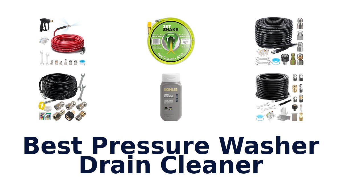 best pressure washer drain cleaner
