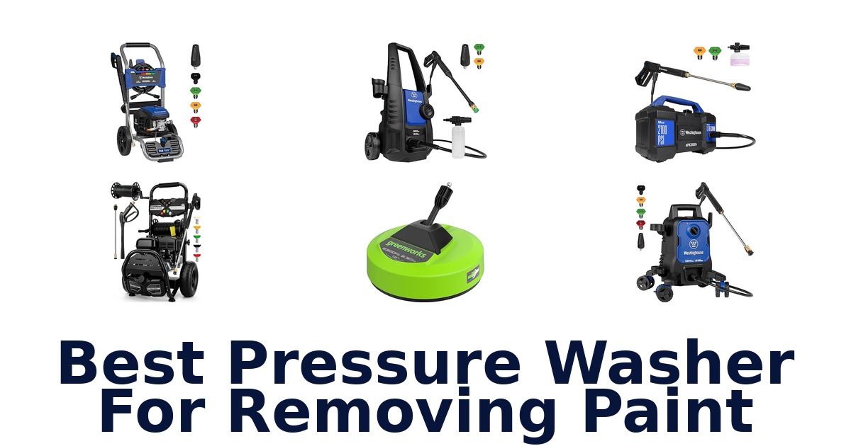 best pressure washer for removing paint