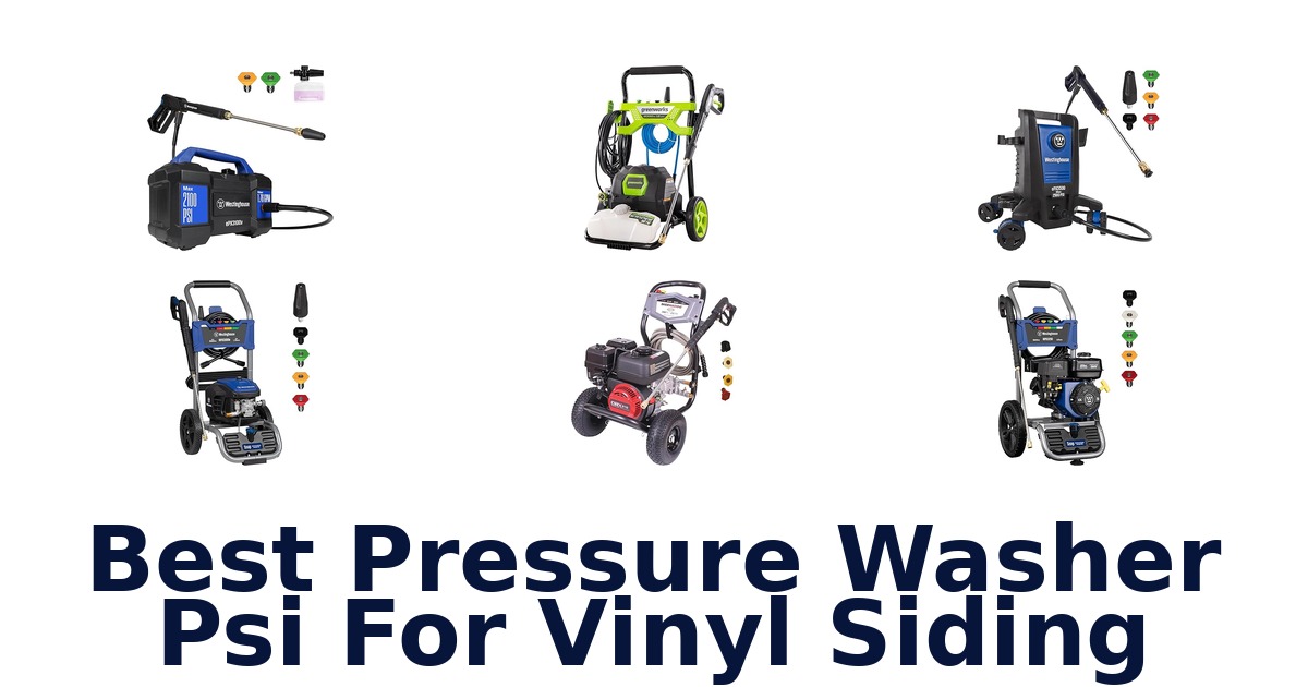 best pressure washer psi for vinyl siding
