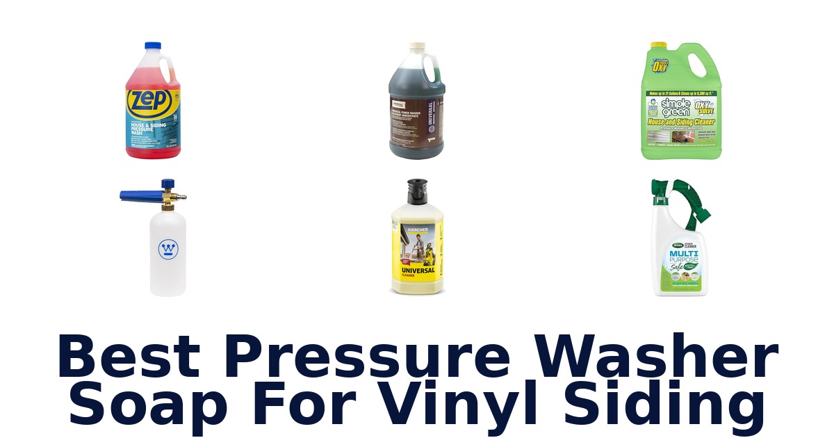 BEST Pressure Washer Soap for Vinyl Siding