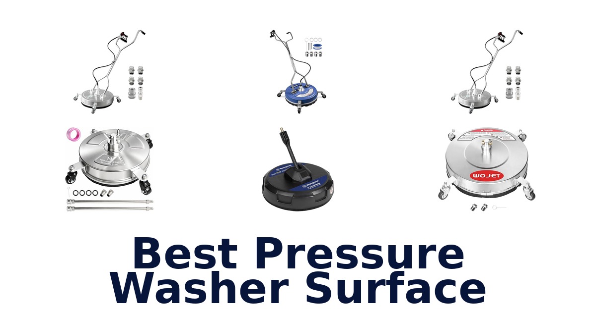 best pressure washer surface