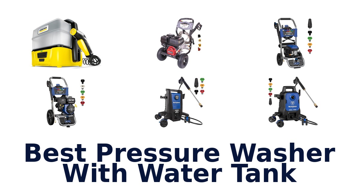 best pressure washer with water tank