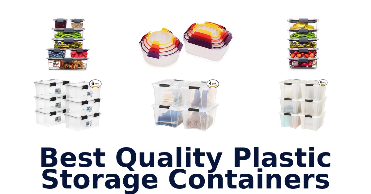 best quality plastic storage containers