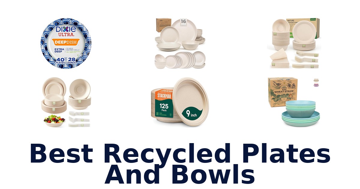 best recycled plates and bowls