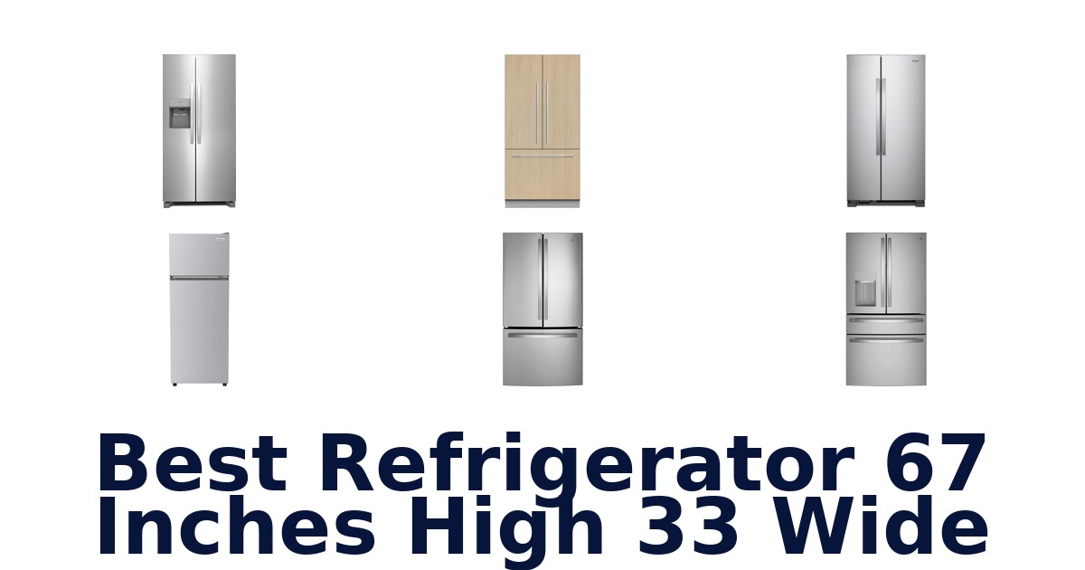 best refrigerator 67 inches high 33 wide