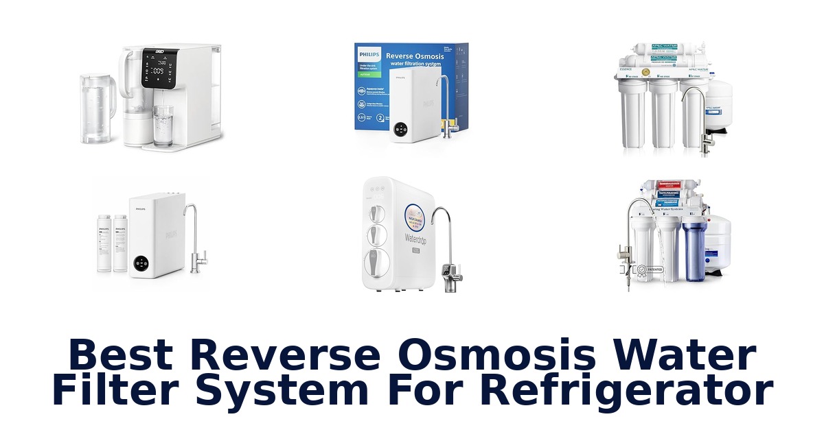 best reverse osmosis water filter system for refrigerator