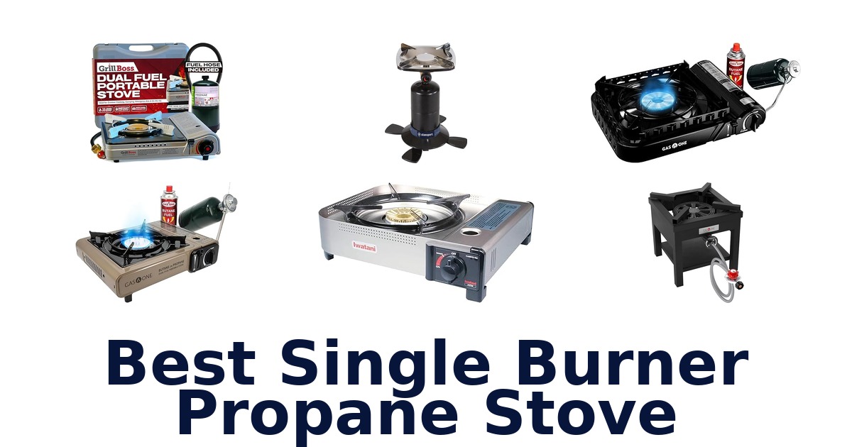best single burner propane stove