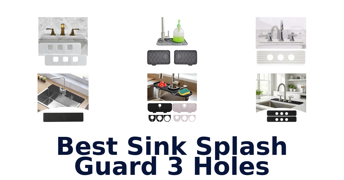 best sink splash guard 3 holes