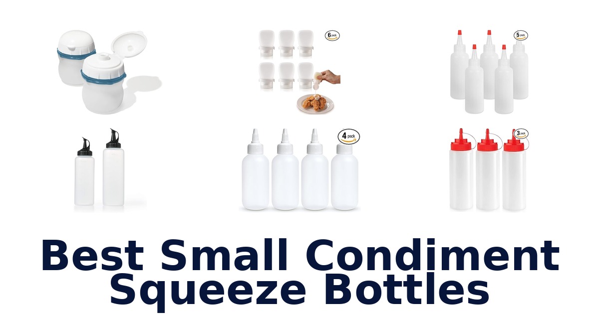 best small condiment squeeze bottles