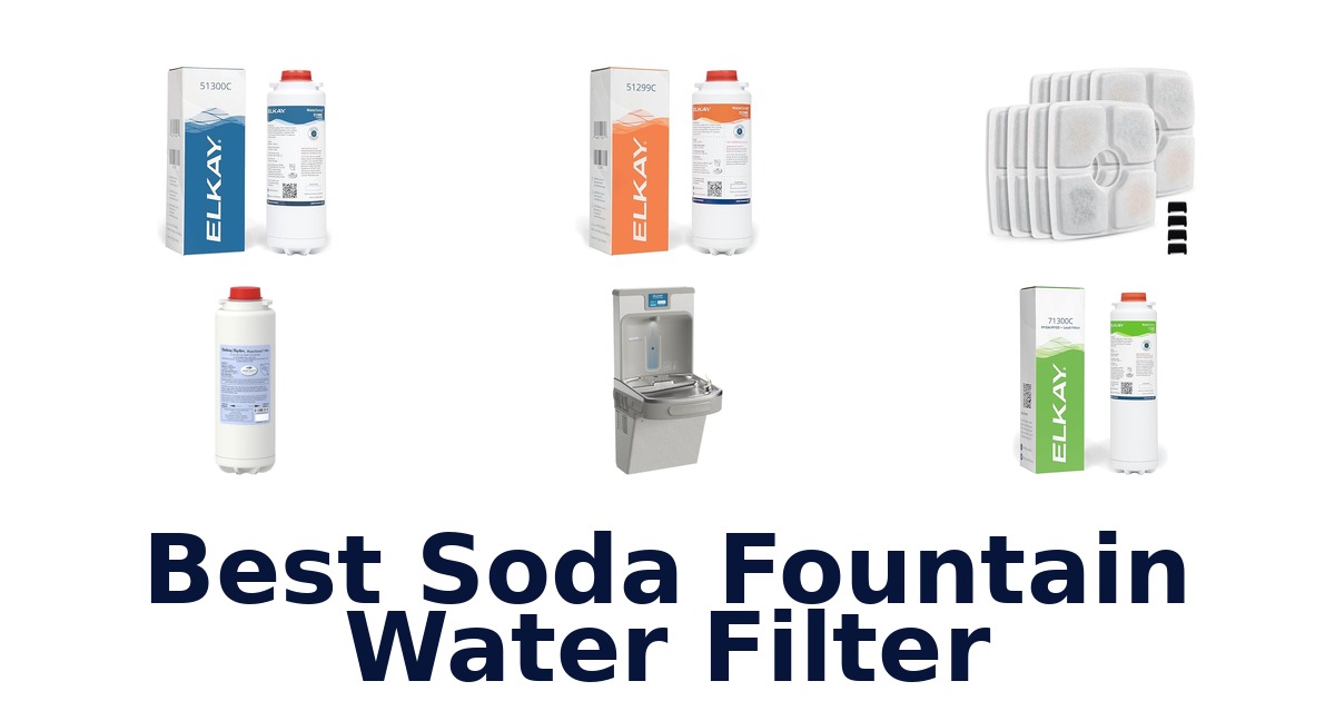best soda fountain water filter