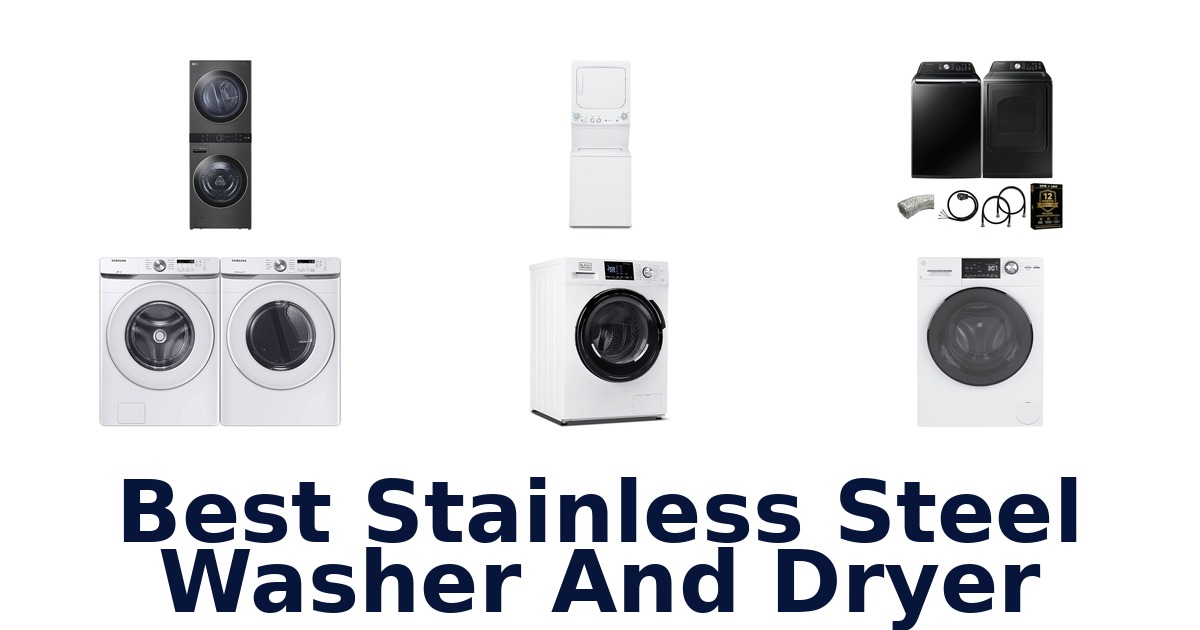 best stainless steel washer and dryer