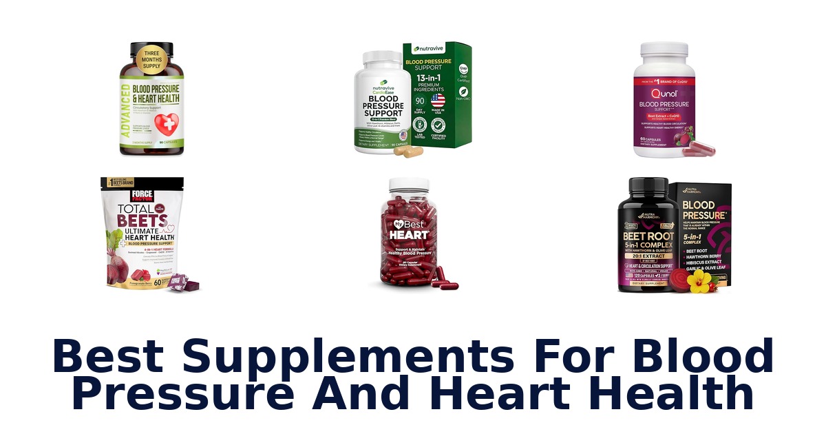 best supplements for blood pressure and heart health