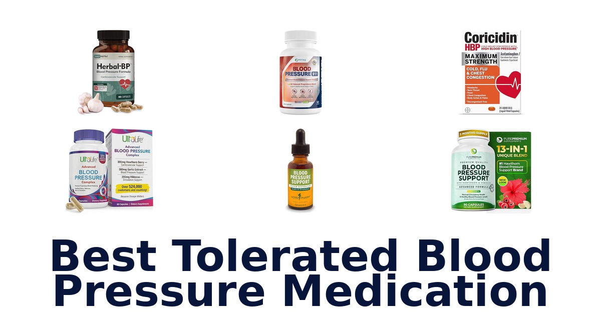 best tolerated blood pressure medication