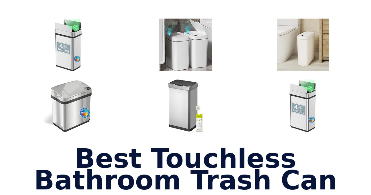 best touchless bathroom trash can