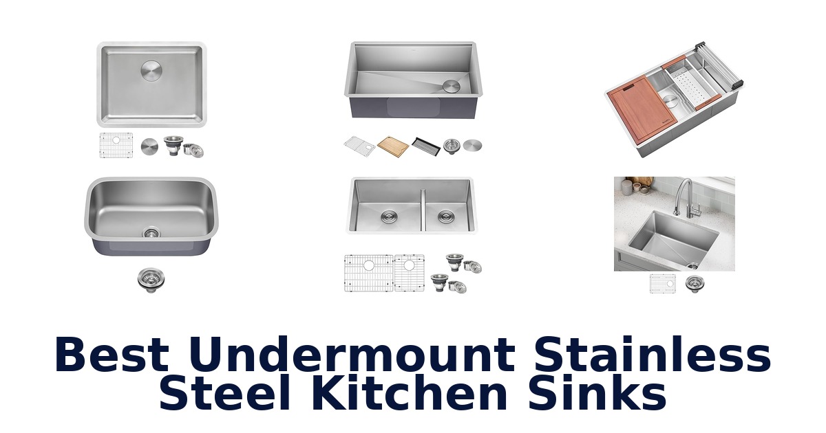 best undermount stainless steel kitchen sinks