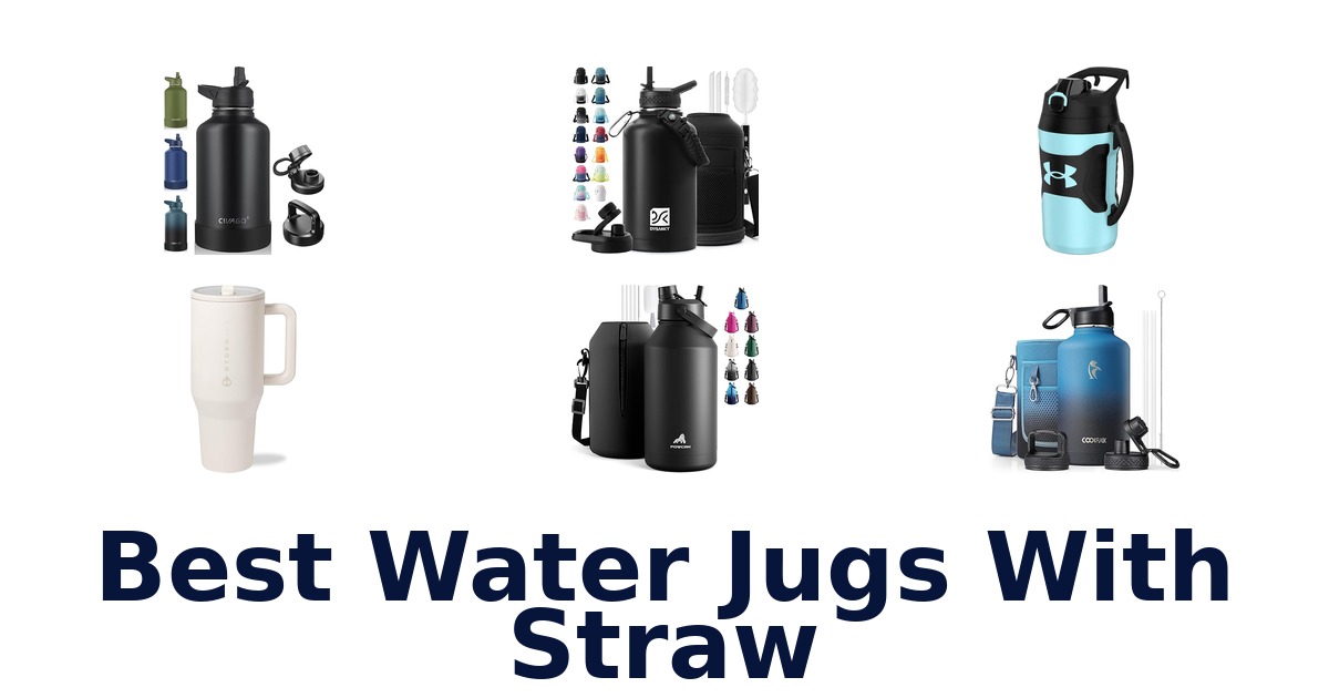 best water jugs with straw
