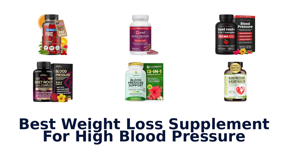 best weight loss supplement for high blood pressure
