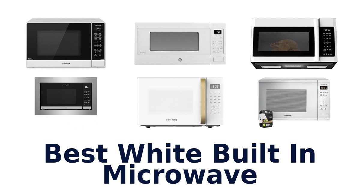best white built in microwave